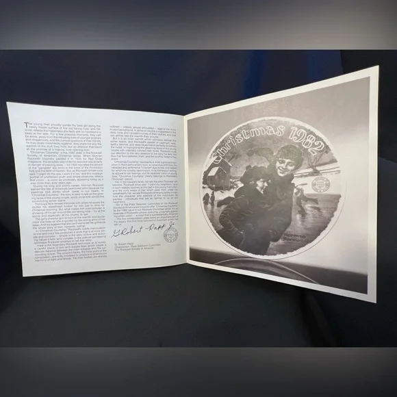 Norman Rockwell “Christmas Courtship” Decorative Plate - Picture 3 of 6